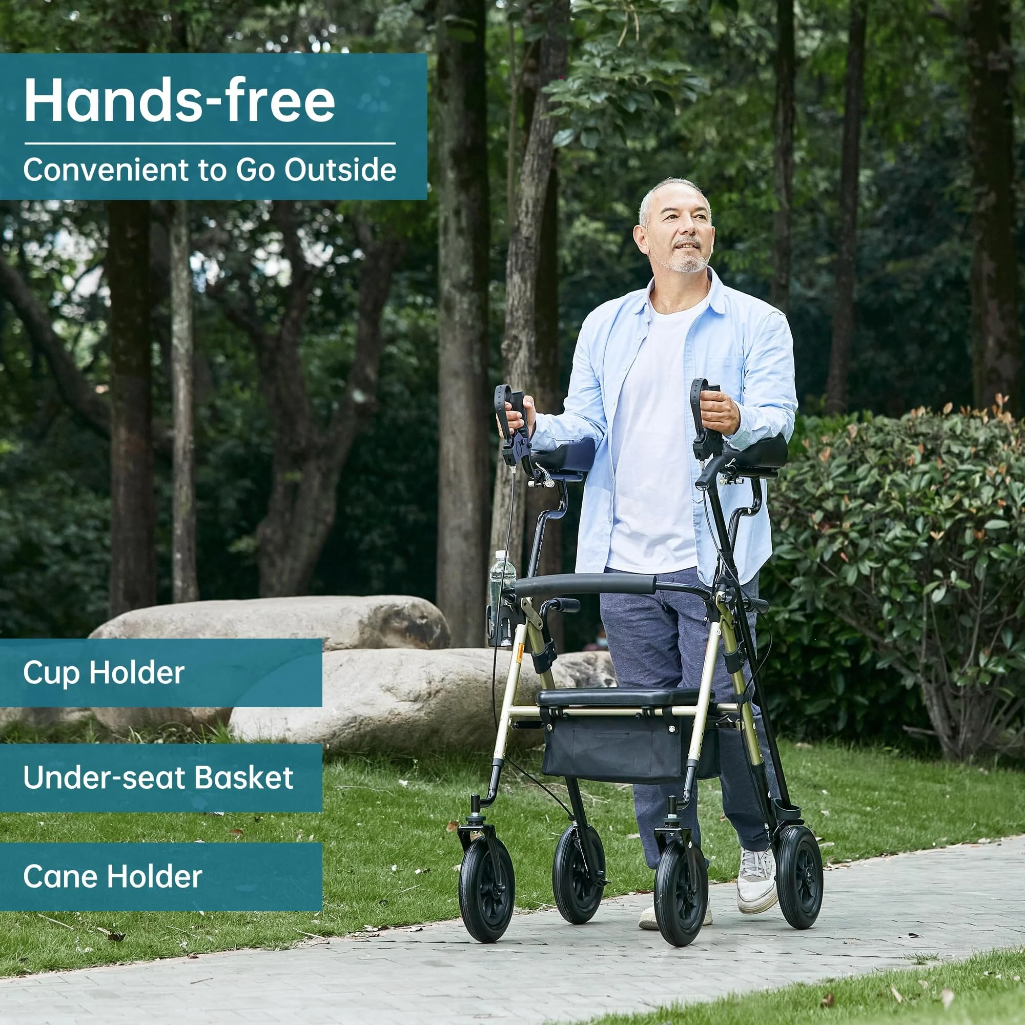 How Effective Are 4 Wheel Walkers for People with Arthritis in the Knees or Hips?